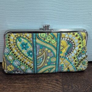 Floral Paisley Clutch Wallet